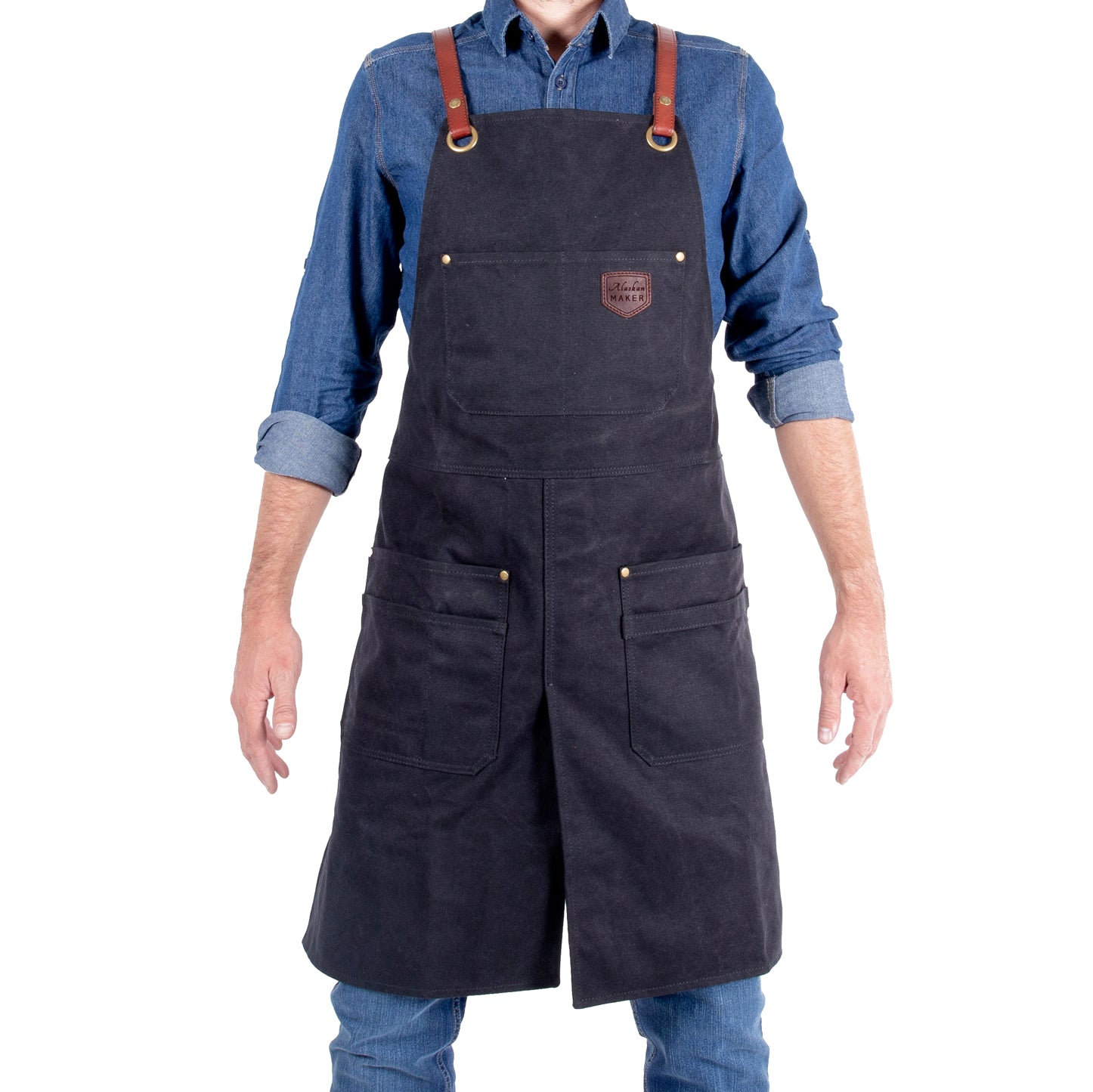 ALASKAN MAKER Gardener's long split apron (7526034473153)