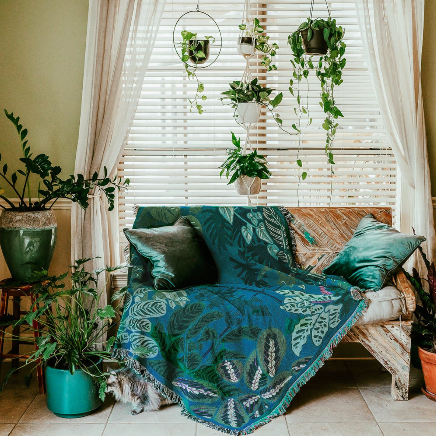 Arcana Indoor Jungle Window Blanket