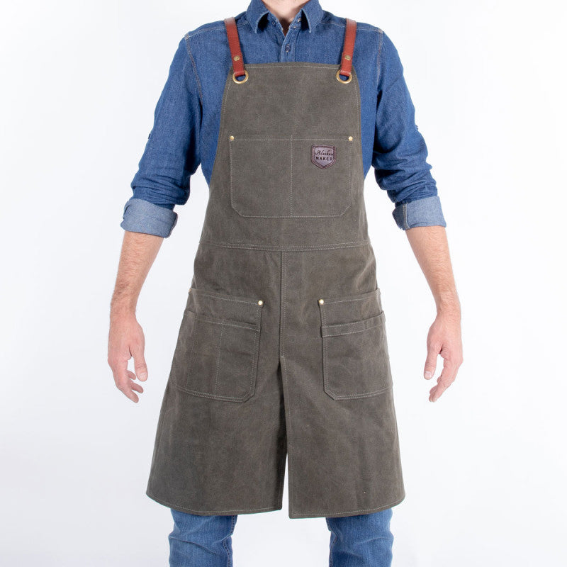 ALASKAN MAKER Gardener's long split apron (7526034473153)